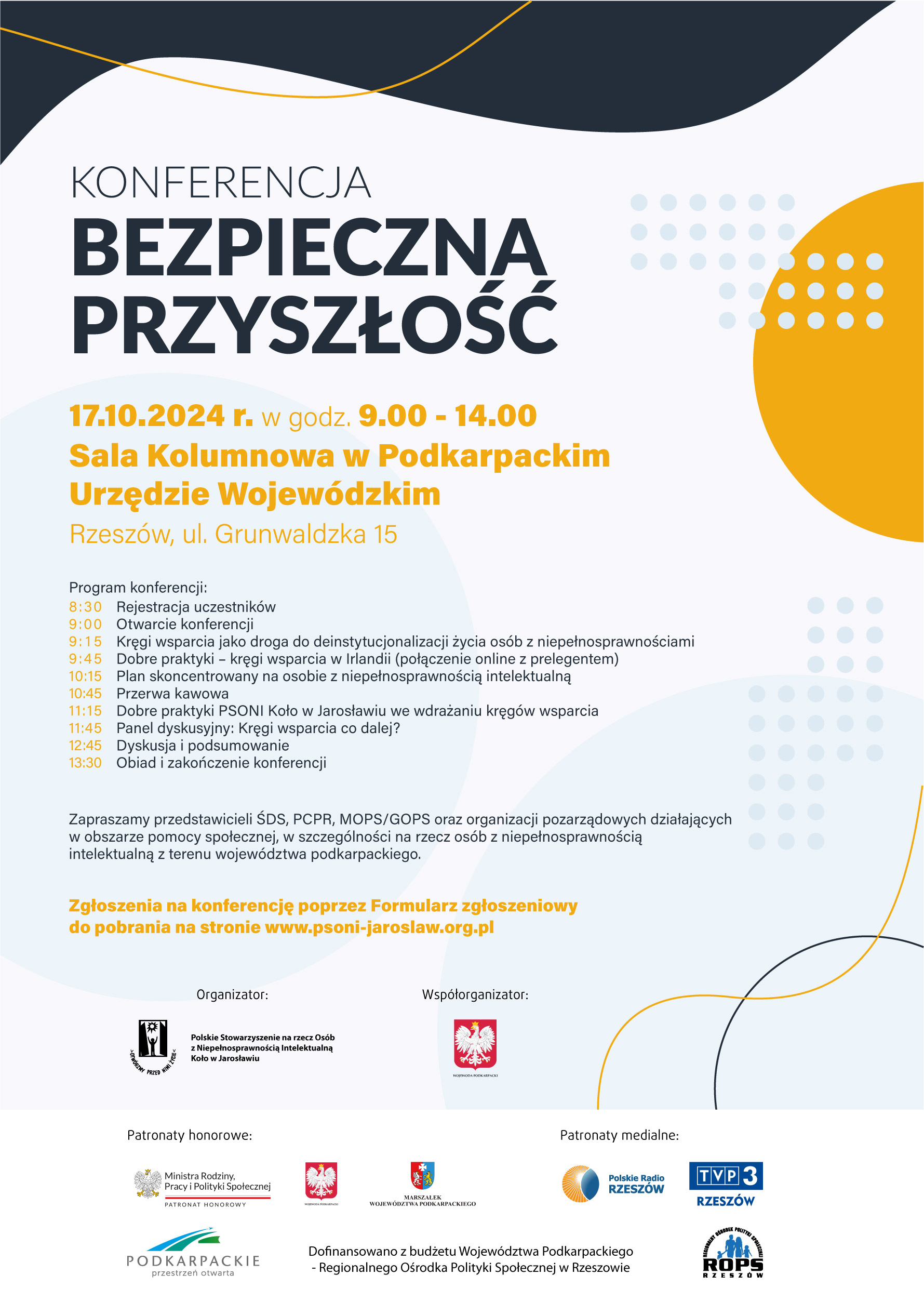BOP Konferencja Bezpieczna Przyszłość 2024 plakat A3
