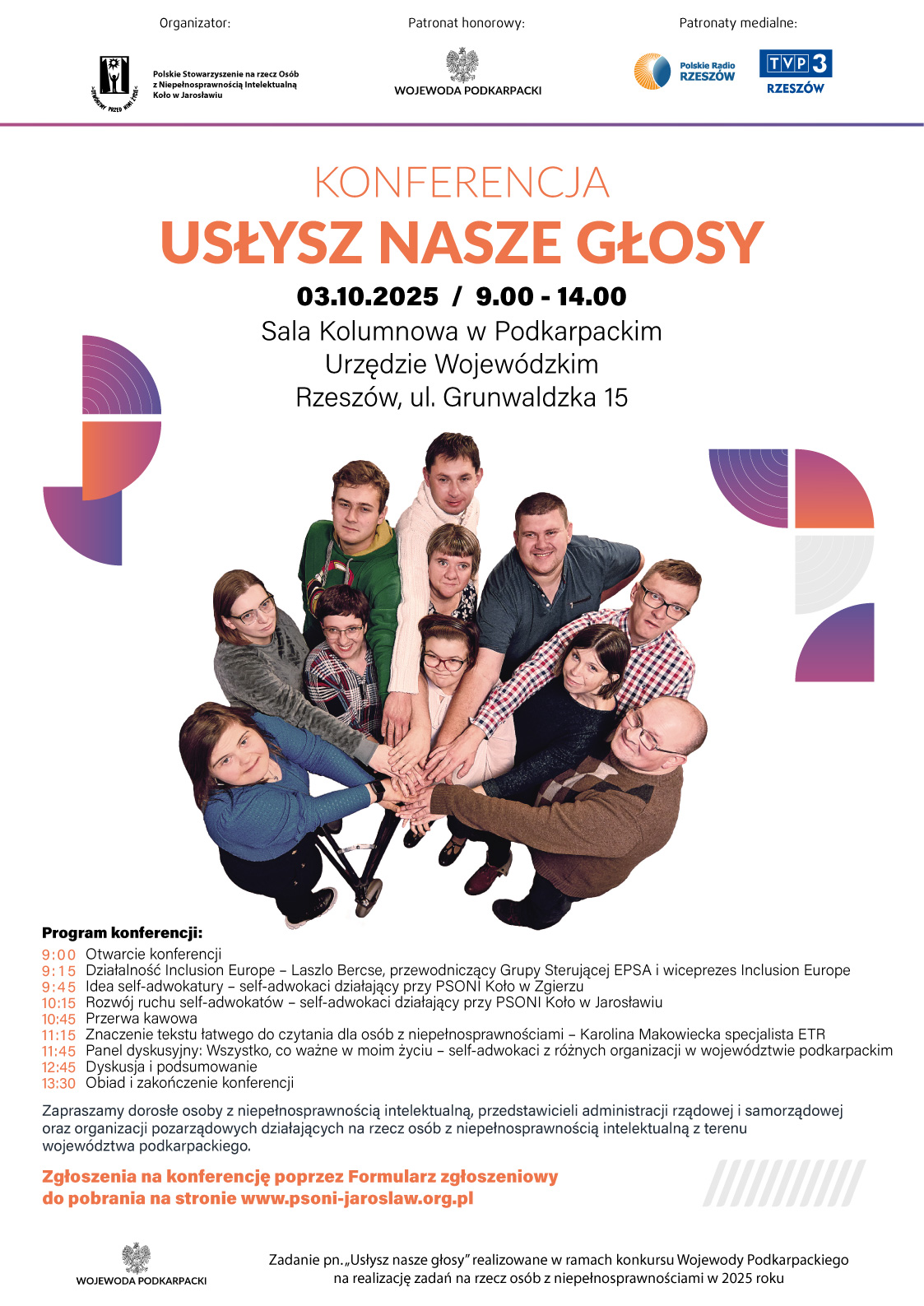BOP Konferencja Uslysz nasze glosy 2025 plakat A3