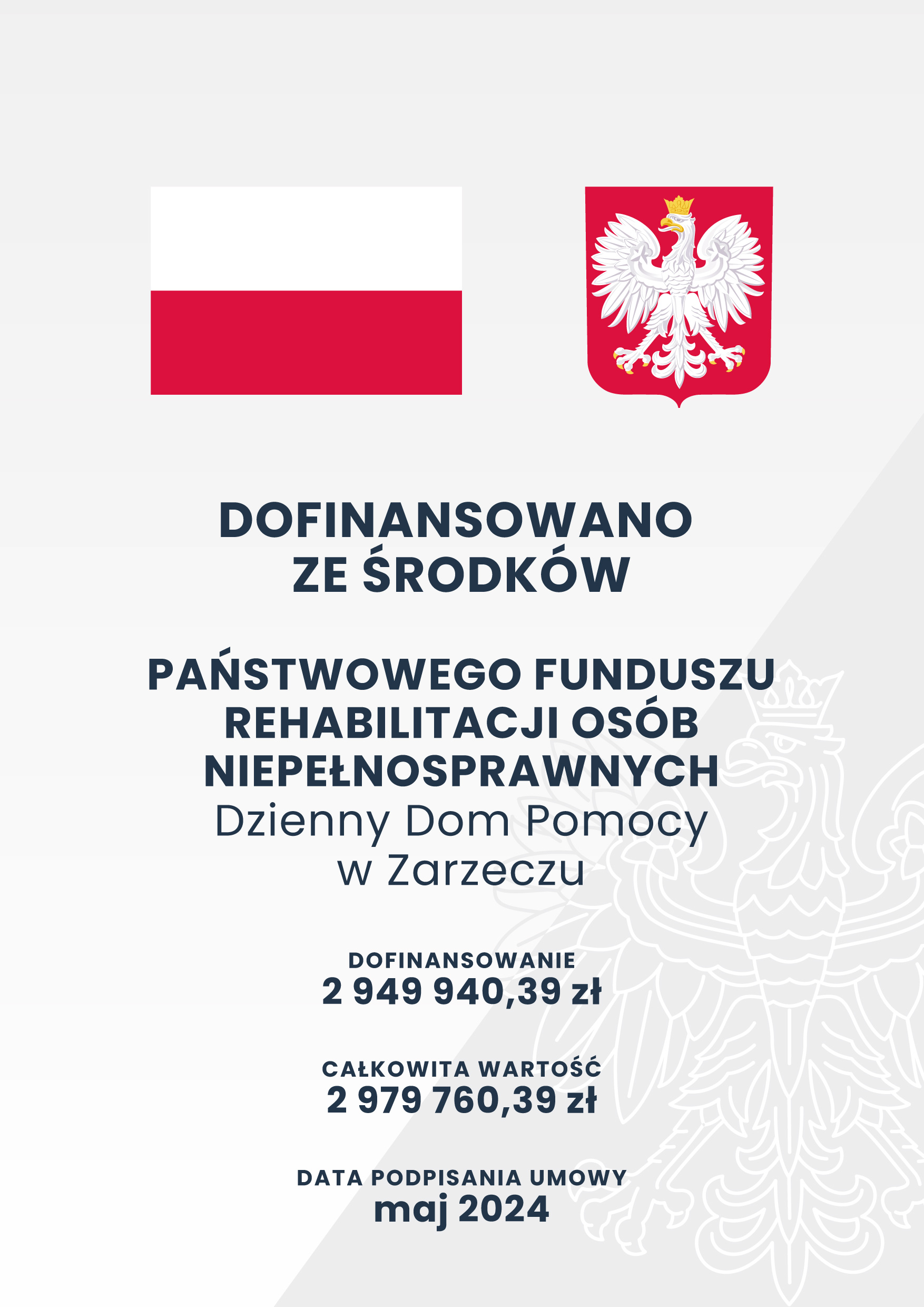 DDP Zarzecze Joanna Chmura PFRON 2024 plakat A3