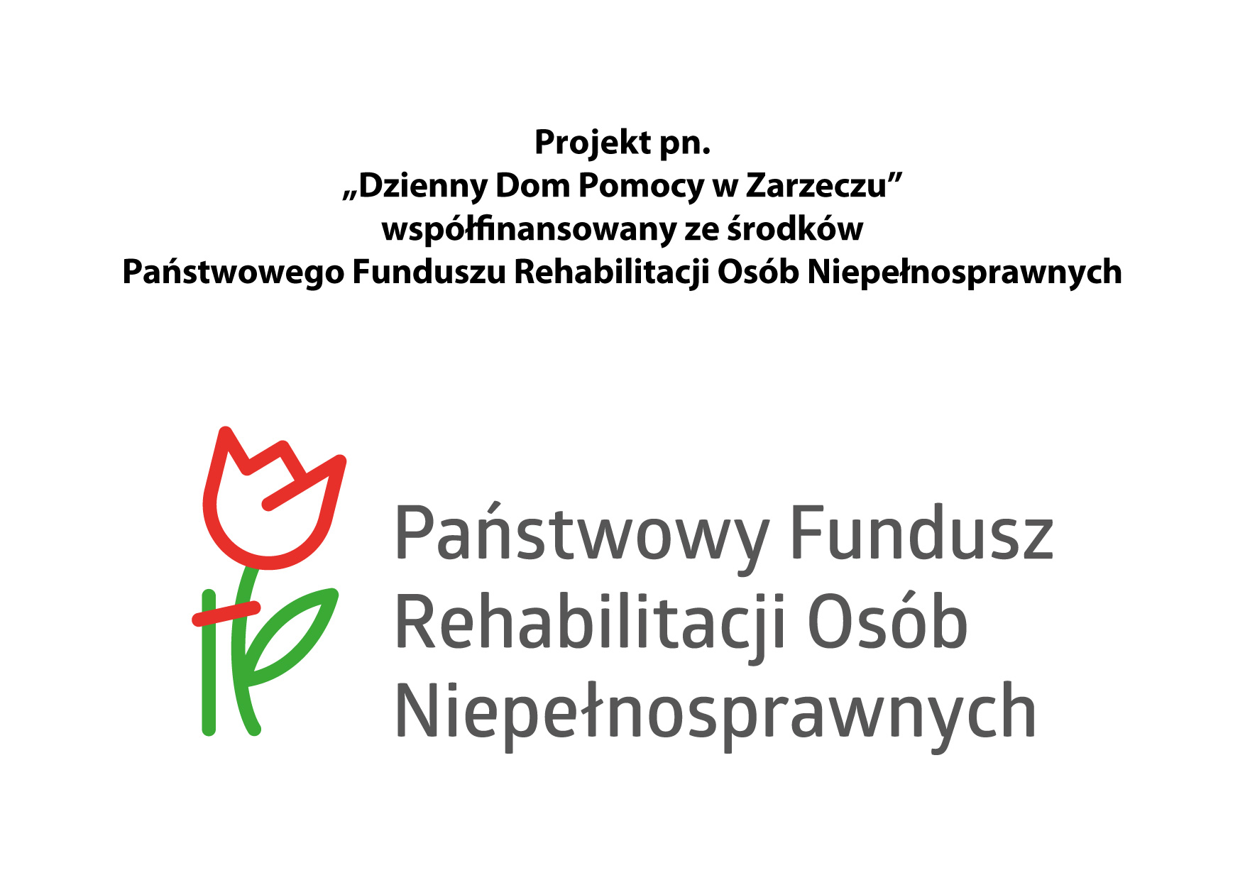 DDP Zarzecze Joanna Chmura PFRON 2024 plakat A4